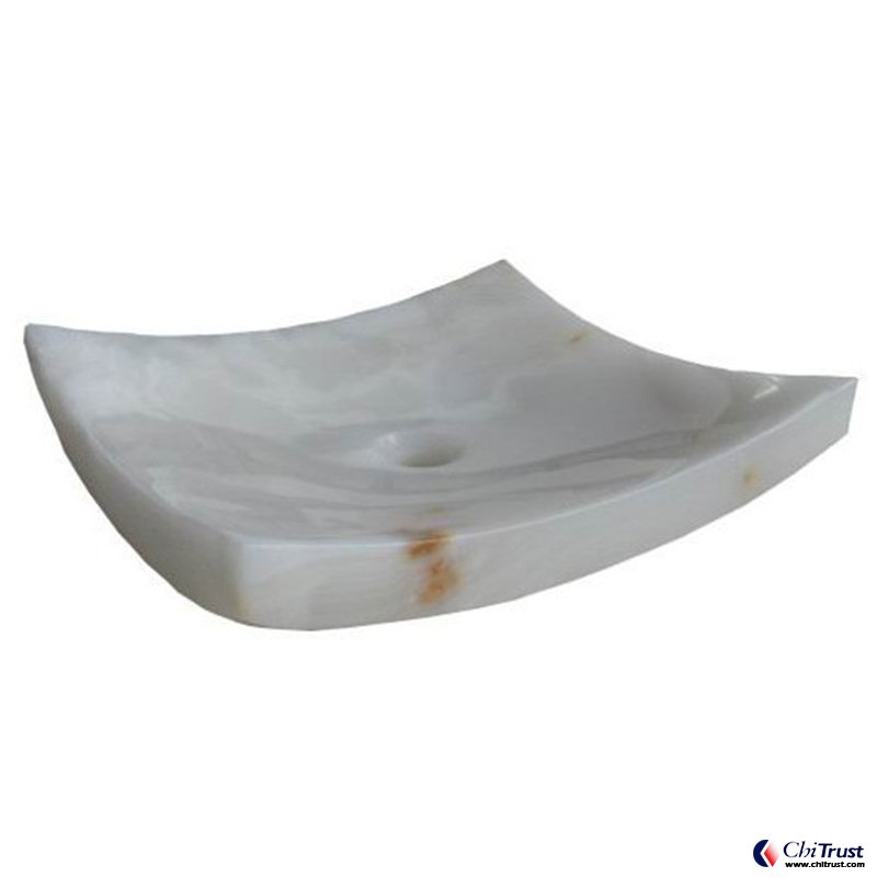 Imported white jade basin CT002